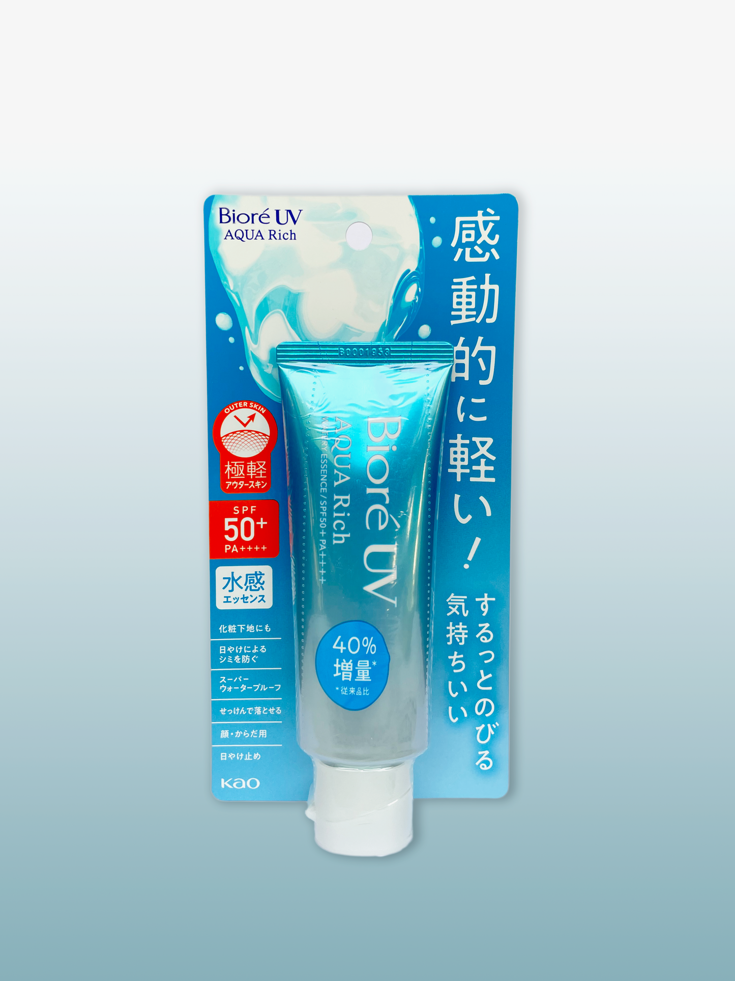 Biore UV Aqua Rich Watery Essence SPF 50+ PA++++ (2023 edition)